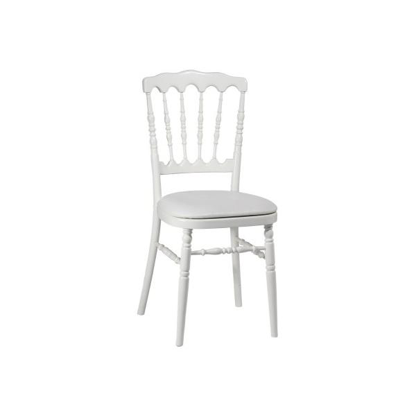 CHAISE NAPOLEON assise blanche